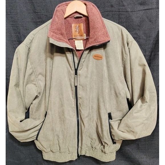 Vintage Browning Jacket Coat Zip Insulated Hunting Outdoors...
